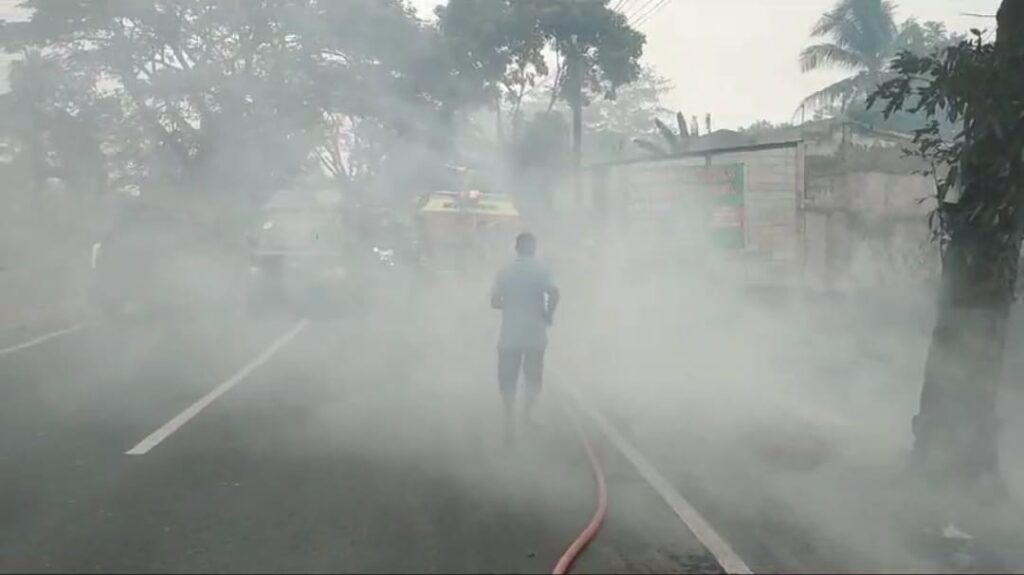 Lahan Kosong di Jalan Raya Jonggol - Cariu Desa Sirnagalih Terbakar
